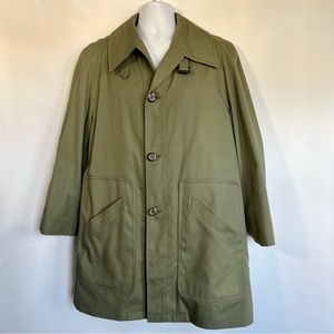 Vintage Harbor Master Coat Jacket Long Removable Wool Liner
